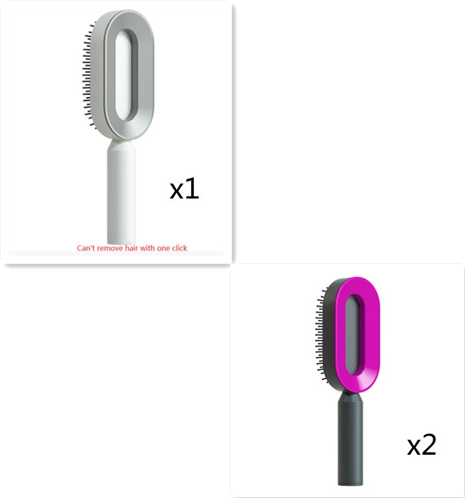 Self-Cleaning Hair Brush – Detangling & Smoothing with One-Click Hair Removal