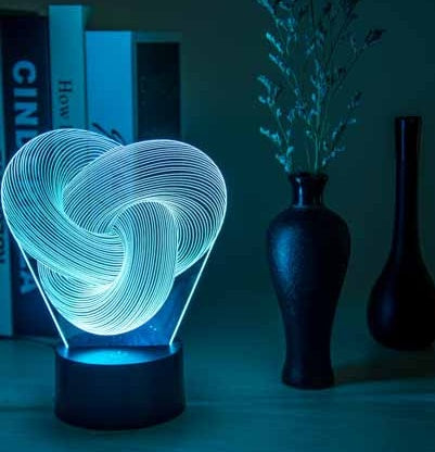 Mood Light 3D LED Night Lamp – Acrylic Touch Lamp, Ideal Gift for Baby & Bedroom