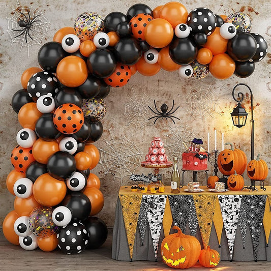 Spooky Halloween Balloon Decor Kit – Latex Balloons Set for Party, Birthday & Event Setup