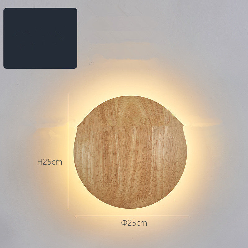 Rustic Log Art Wall Light – LED Wooden Lamp for Warm Ambient Bedroom & Home Decor