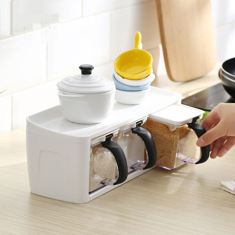 Stackable Spice Rack Organizer – Kitchen Herb & Seasoning Jar Storage