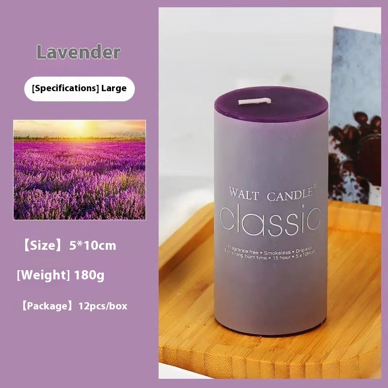 Relaxing Aromatherapy Candle – Cylindrical Color Candle for Home, Gifts & Stress Relief