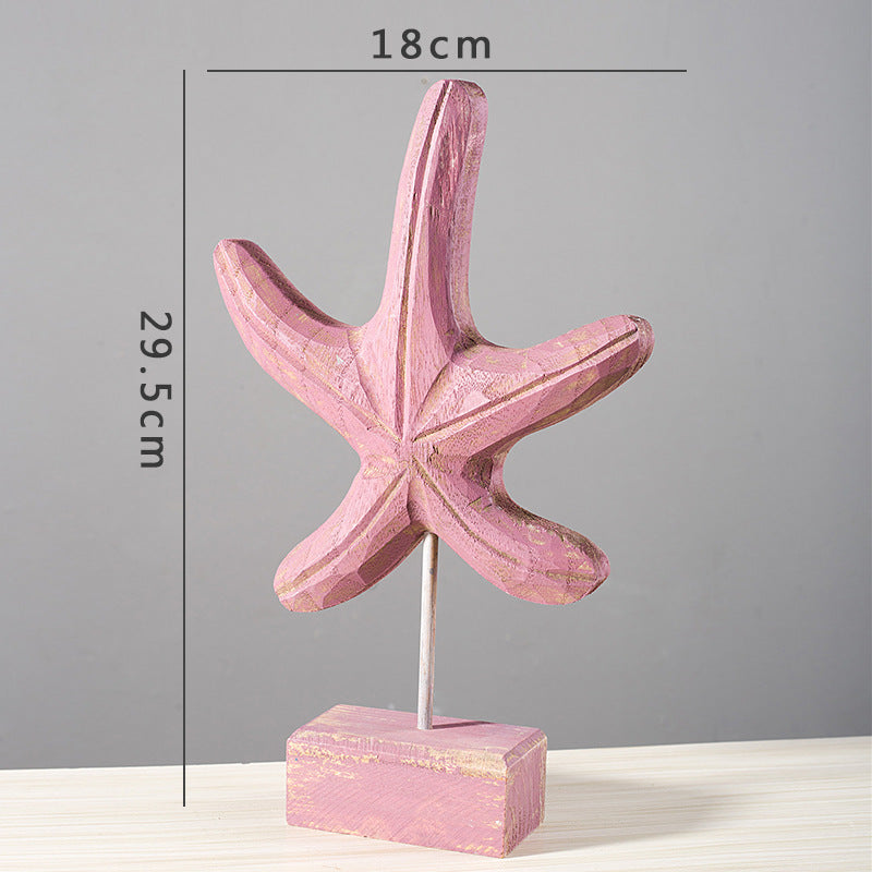 Coastal Home Decor Set Starfish Seahorse Conch – Beach Style Living Room Decor