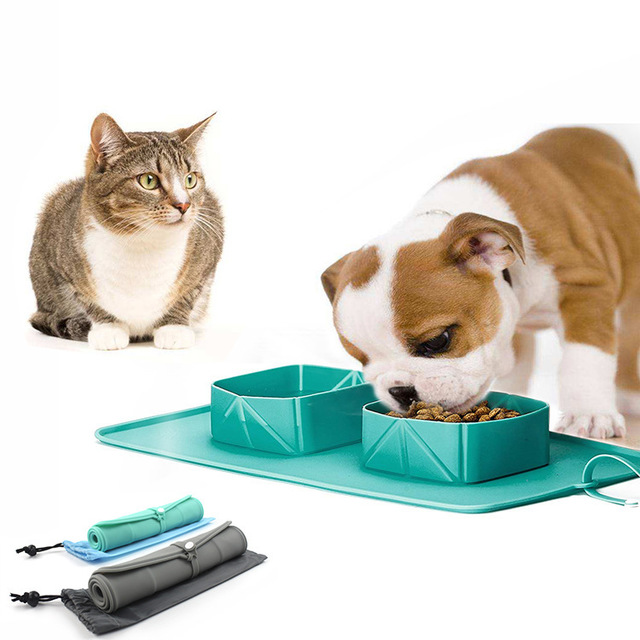 Silicone Folding Pet Bowl – Compact Travel Dog Bowl for Food & Water