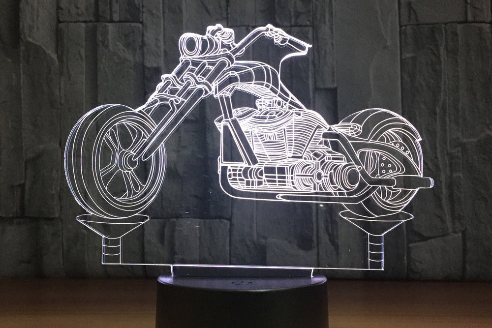 Motorcycle Night Lamp – Stylish LED Desk Lamp Gift for Men & Teens