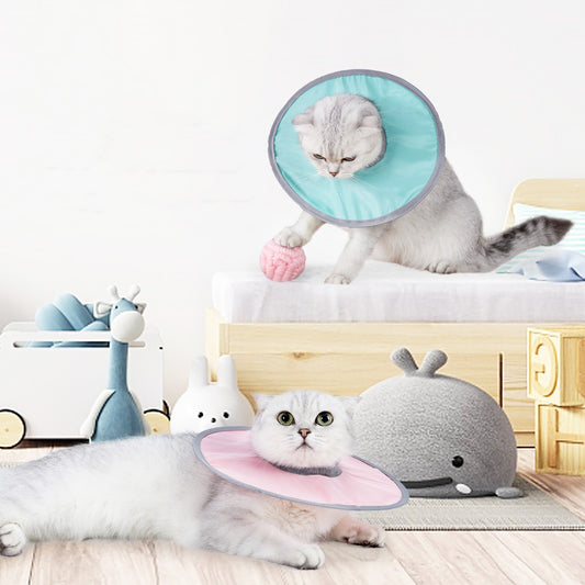 Soft Recovery Collar for Cats – Protective Cone Alternative for Wound Care