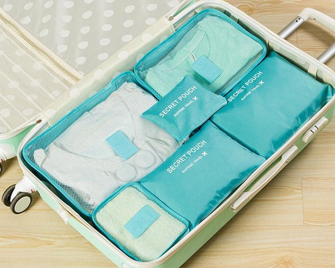 Travel Packing Cubes Set – Waterproof Nylon Organizer Bag for Trips