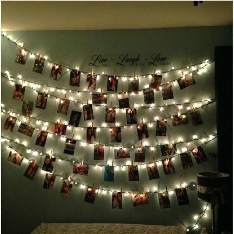 Photo Clip LED String Lights – Fairy Lights for Aesthetic Room Decor, Dorm & Bedroom Wall