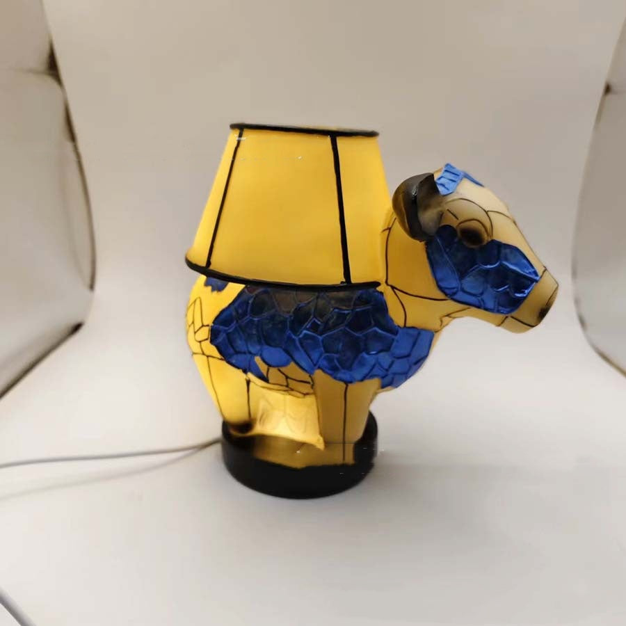 Cute Cow Table Lamp – USB Bedside Night Light for Bedroom, Dorm & Living Room Decor