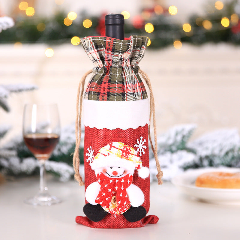 Christmas Wine Bottle Covers for Holiday Cheer