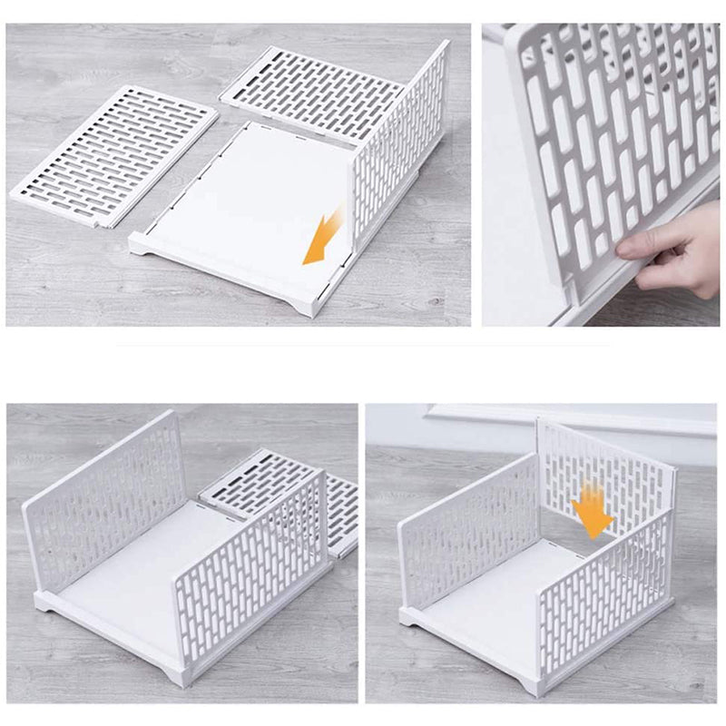 Closet Wardrobe Organizer Storage Box – Layered Partition Clothing Storage Solution