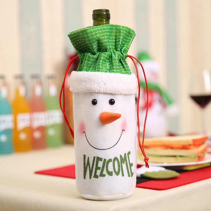 Christmas Wine Bottle Covers for Holiday Cheer