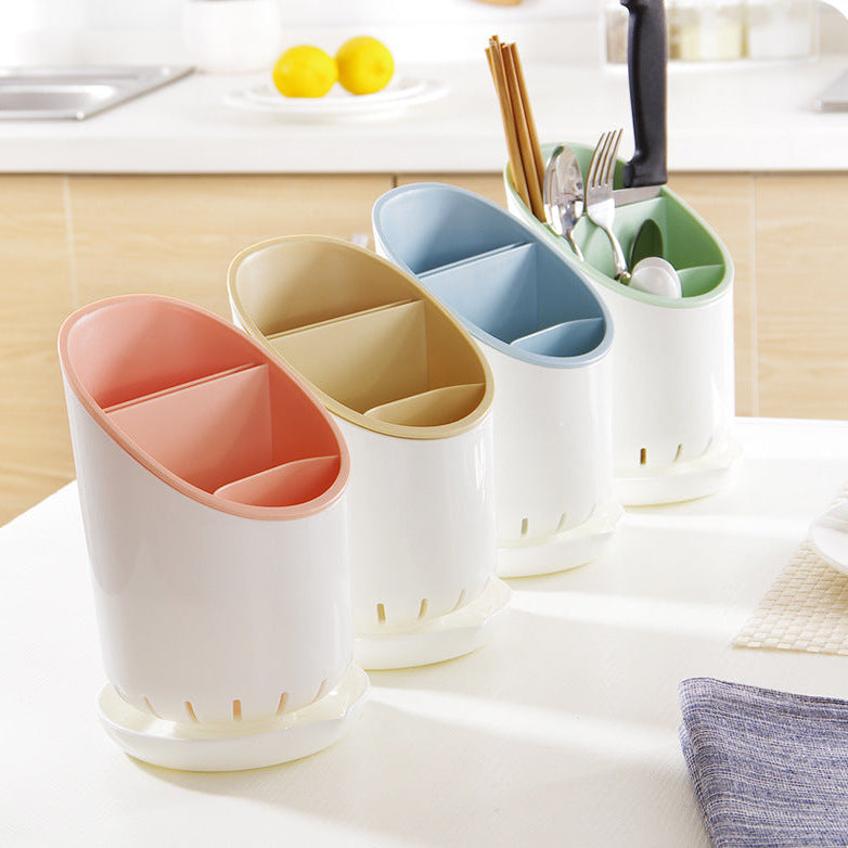 Space-Saving Kitchen Storage Rack – Detachable Drain Holder for Utensils & Tools