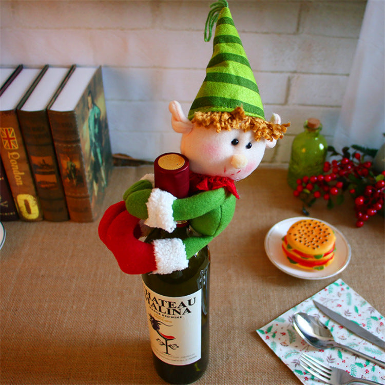Christmas Wine Bottle Covers for Holiday Cheer