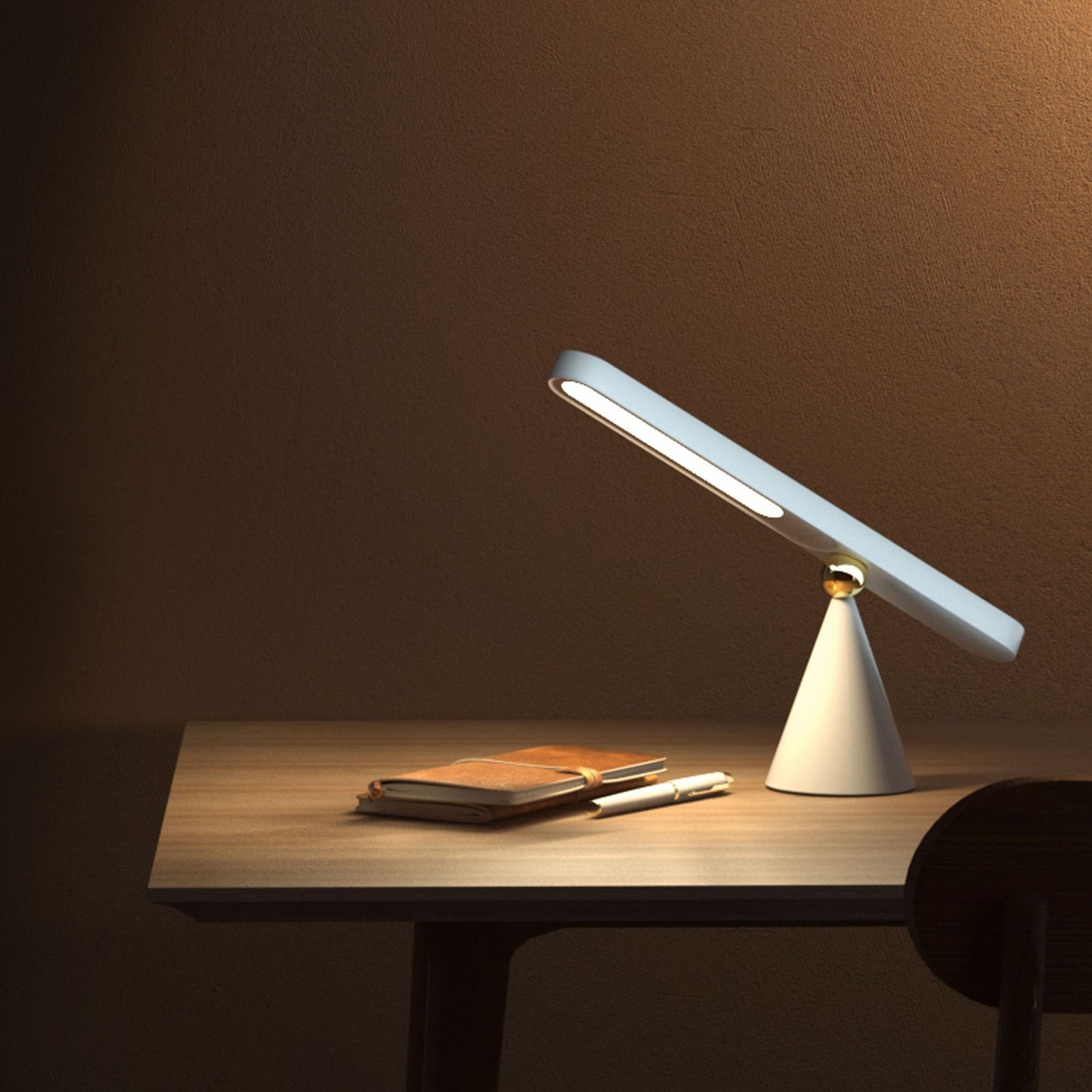 Smart Wireless Desk Lamp – Creative Geometric Magnetic Night Light for Reading & Study