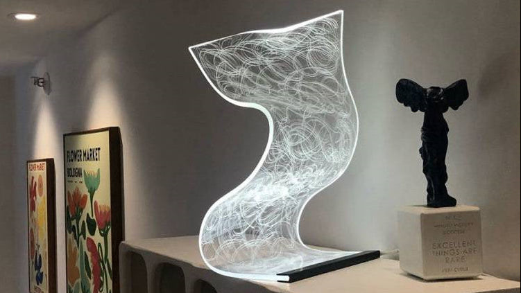 Modern Warm Bedside Lamp – Small Night Light | Cozy Bedroom & Home Decor Lighting