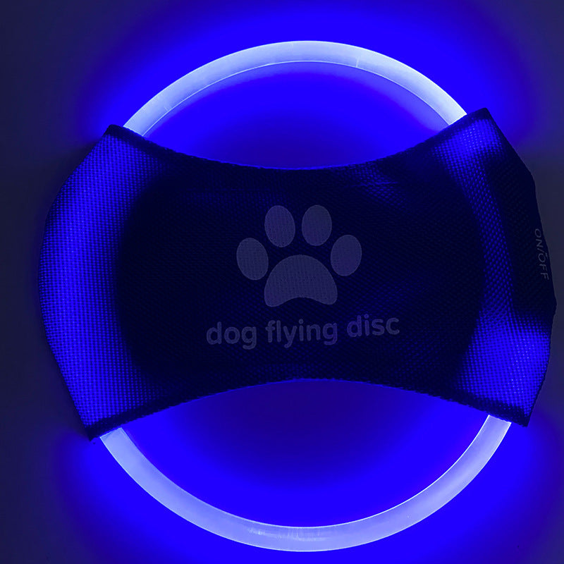 Glowing Dog Frisbee – LED Flying Disc for Training & Play