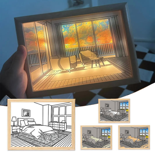 Illuminated LED Picture Light – Modern Wall Art Night Lamp