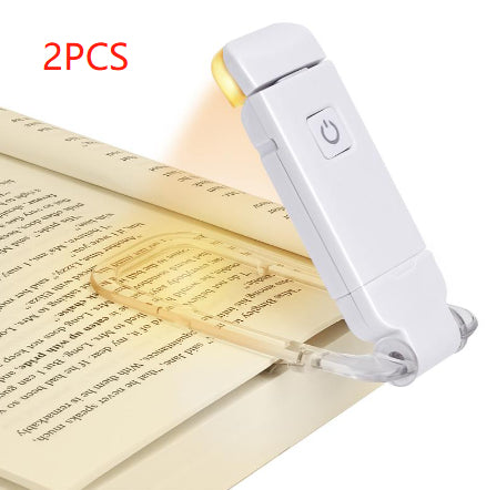 Portable Book Reading Light LED Clip – Rechargeable Eye Care Lamp for Bedside Reading