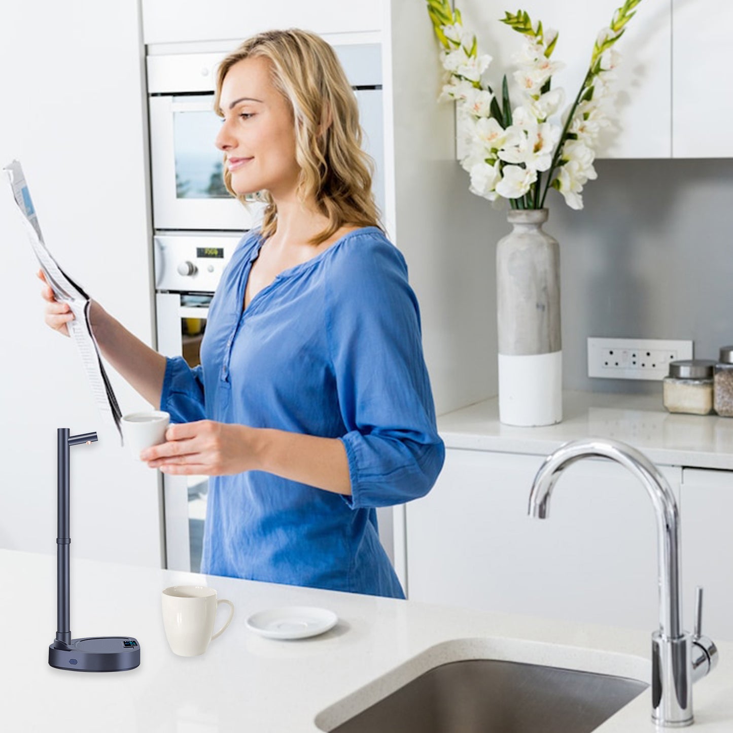 Rechargeable Automatic Water Dispenser with Stand – Desktop Electric Water Bottle Pump
