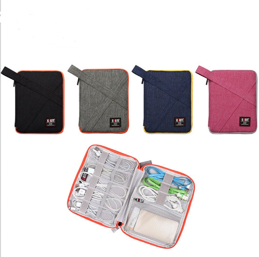 Travel Gadget Organizer Case – Cable Storage Bag for Phone Chargers & Tech Accessories