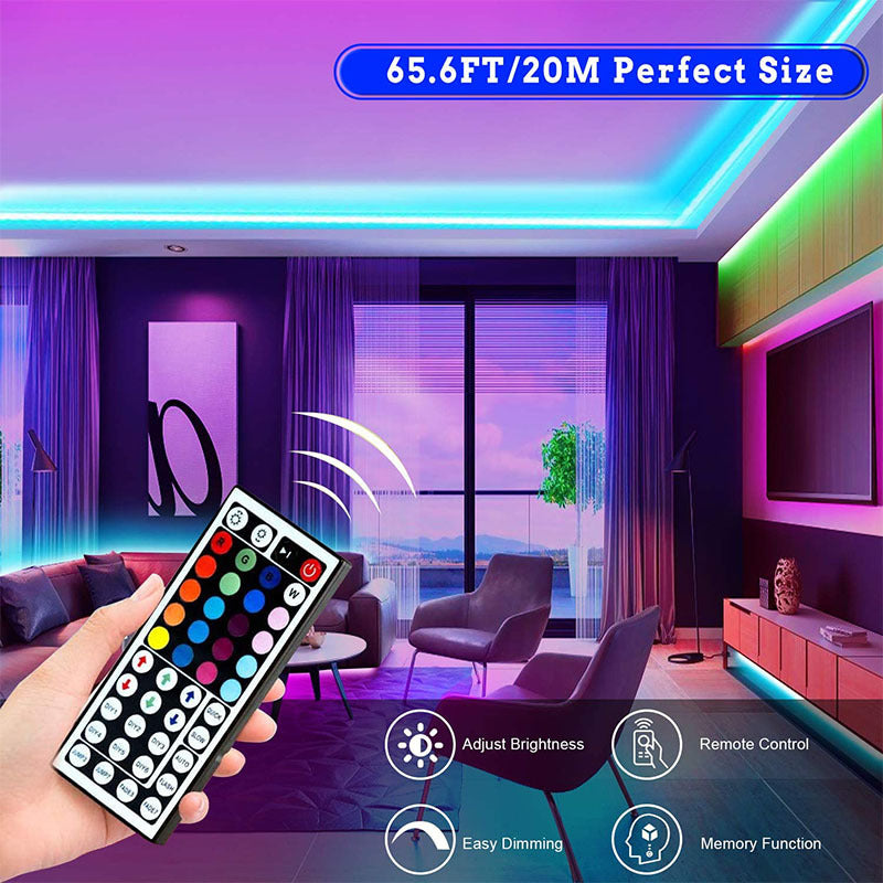 Flexible RGB LED Strip Lights 5M – Color Changing Lights for TV, PC & Room Decor