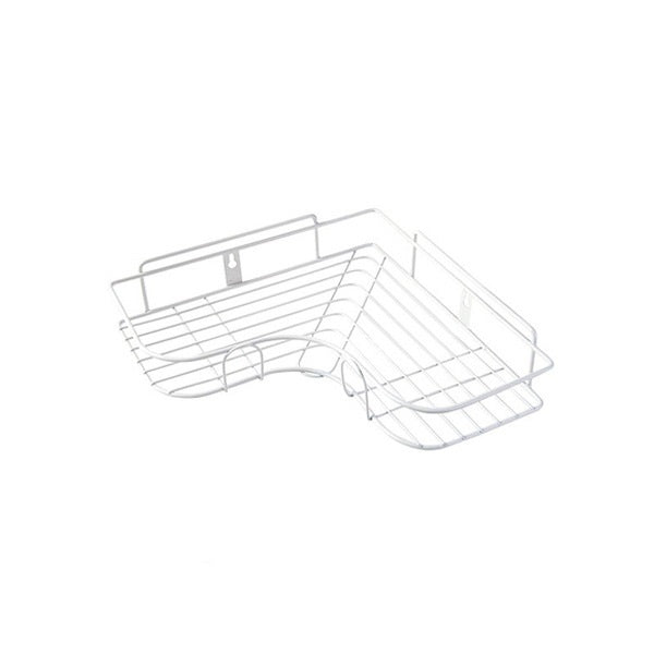 Easy Install Corner Shelf Rack – No-Drill Bathroom & Kitchen Wall Storage Organizer