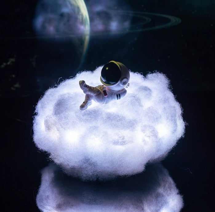 Colorful Clouds LED Lamp – Astronaut Night Light for Bedroom & Playroom