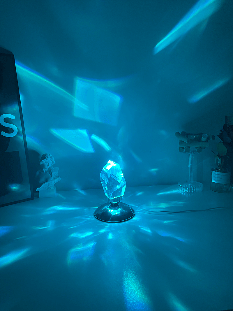 LED Crystal Night Light RGB – Remote Control Romantic Bedside Lamp for Bedroom Décor