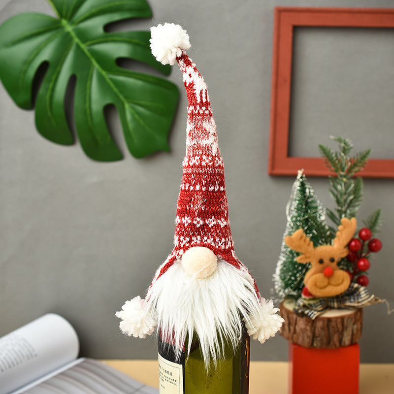 Christmas Wine Bottle Covers for Holiday Cheer