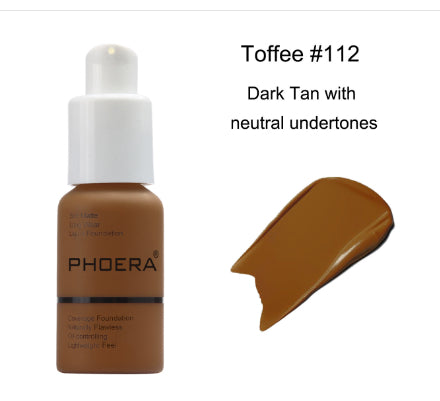 Natural Matte Full Coverage Foundation – Oil Control Concealer Cream for Smooth Skin
