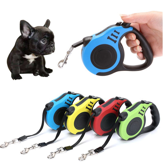 Strong & Durable Automatic Dog Leash – Telescopic Traction Rope