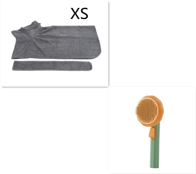 Pet Grooming Comb – Steel Wire Hair Removal Brush for Cats & Dogs