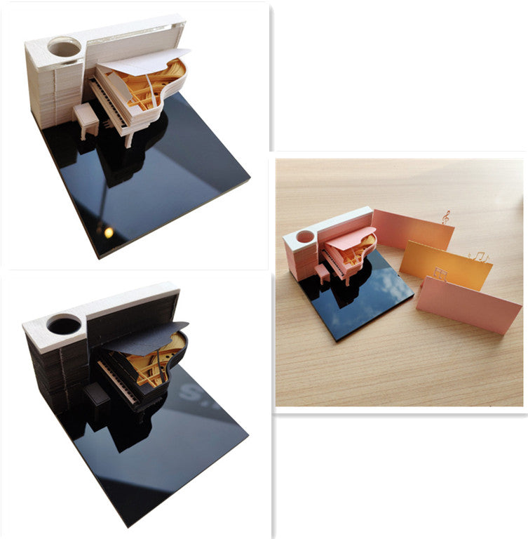 3D Paper Carving Memo Pad – Christmas Tree Notebook