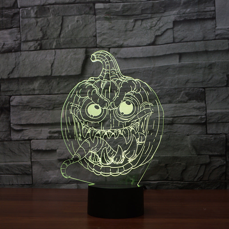 Halloween 3D Pumpkin LED Lights – Colorful String Lights for Party, Room & Garden Decor
