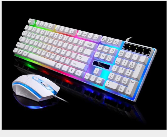 G21 RGB Gaming Keyboard and Mouse Combo – Mechanical Feel Wired Set