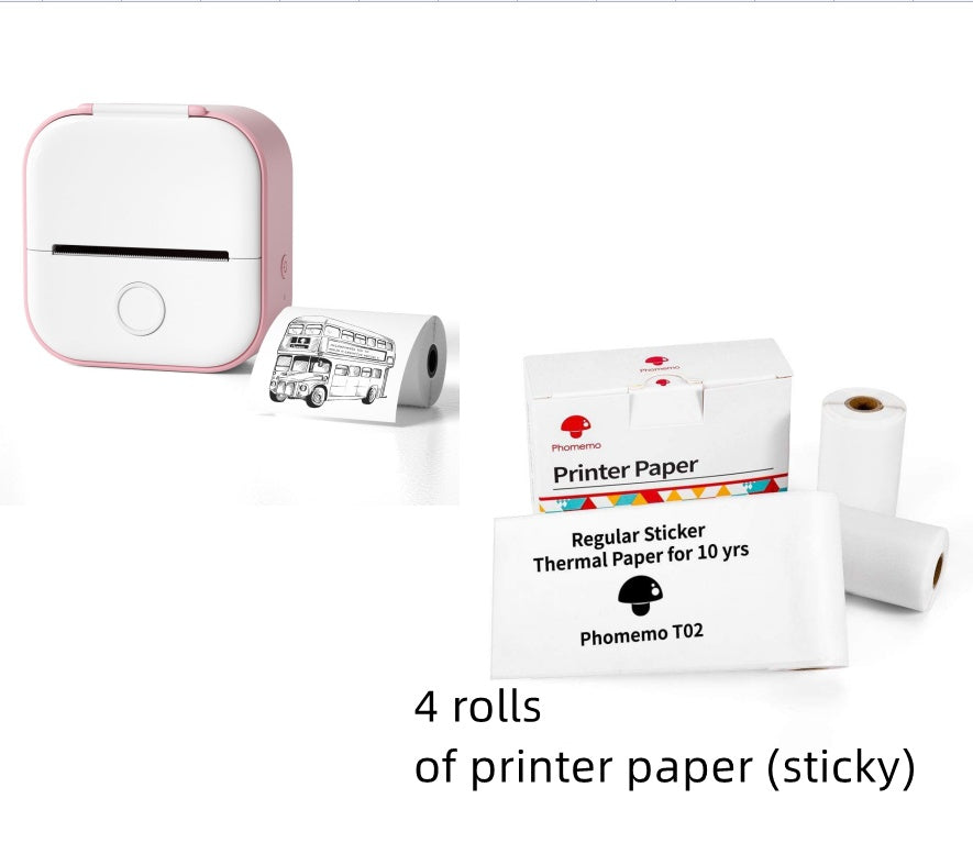 Mini Label & Photo Printer – Easy, Quick, Portable