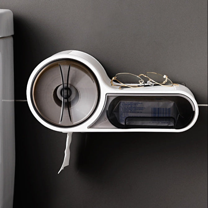 Space Saving Toilet Paper Holder Rack – Modern Bathroom Tissue Organizer Wall Mount