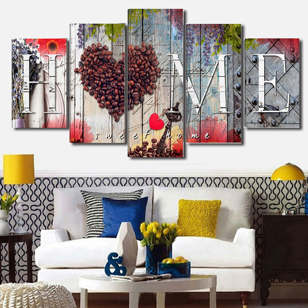 Home Sweet Home Wall Sign – Charming Wall Art for Modern Interiors
