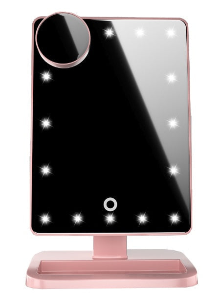 Touch Control LED Vanity Mirror with Bluetooth Speaker & Adjustable Lighting – Makeup Desk Mirror
