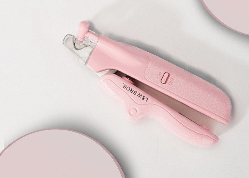 Pet Nail Trimmer LED Light – Professional Dog Cat Grooming Clippers for Home Care & Safety