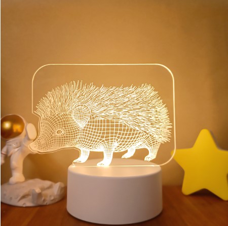 Color Changing 3D LED Lamp – Remote Night Light for Room Setup