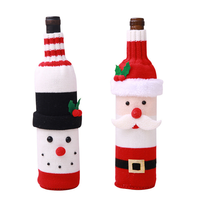 Christmas Wine Bottle Covers for Holiday Cheer