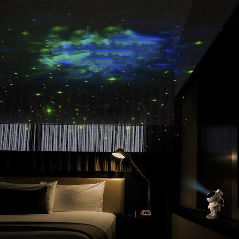 Astronaut LED Night Light – Galaxy Star Projector for Bedroom, Table & Mood Lighting