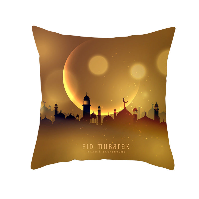 Muslim Ramadan Pillow Cover – Eid Mubarak Cushion Case