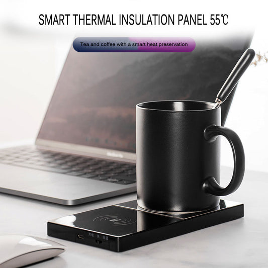 2-in-1 Electric Mug Warmer – Keep Coffee Hot & Phone Fully Charged