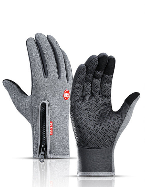 Winter Motorcycle Riding Gloves – Waterproof, Windproof, and Fleece-Lined