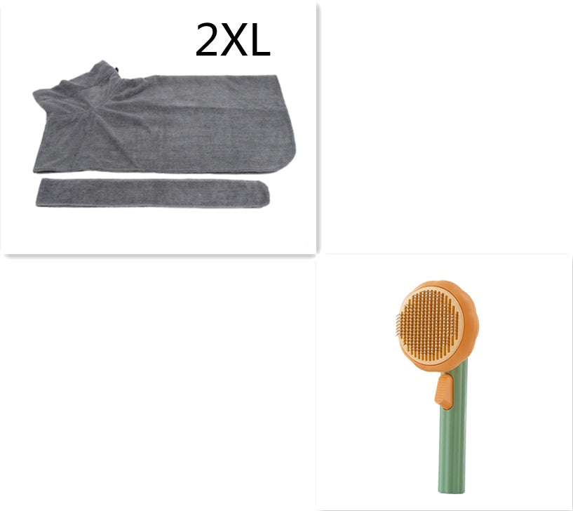 Pet Grooming Comb – Steel Wire Hair Removal Brush for Cats & Dogs