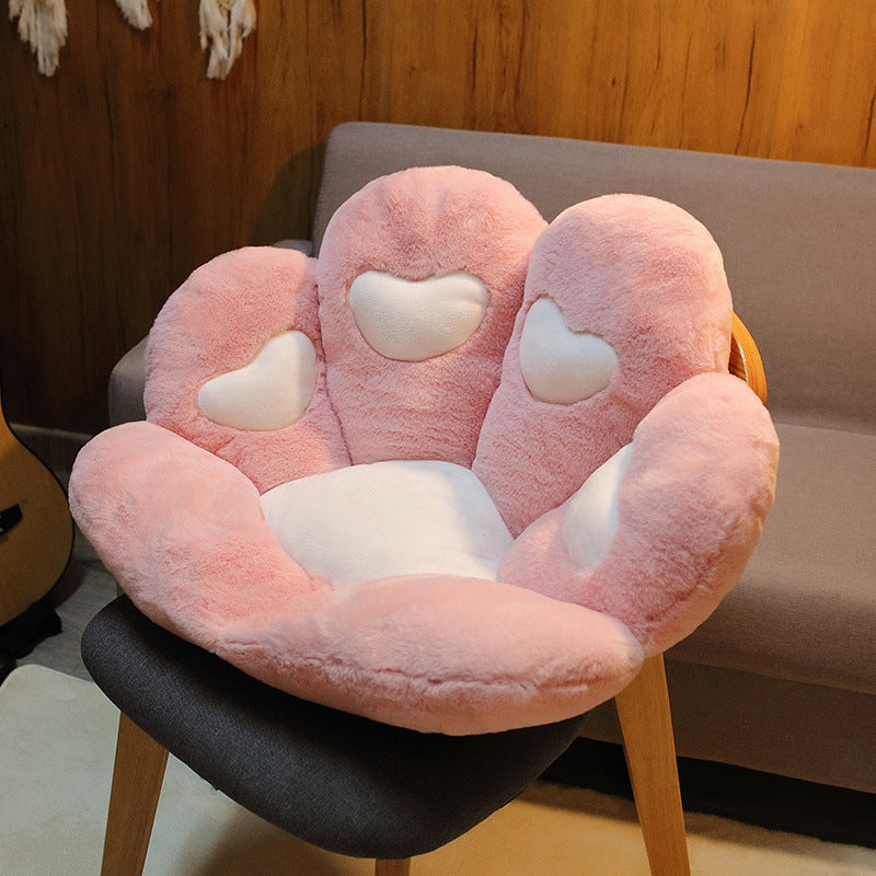 Adorable Cat Paw Back Pillow Plush Cushion – Cozy Sofa Seat Mat for Kids, Living Room, Bedroom & Floor Decor