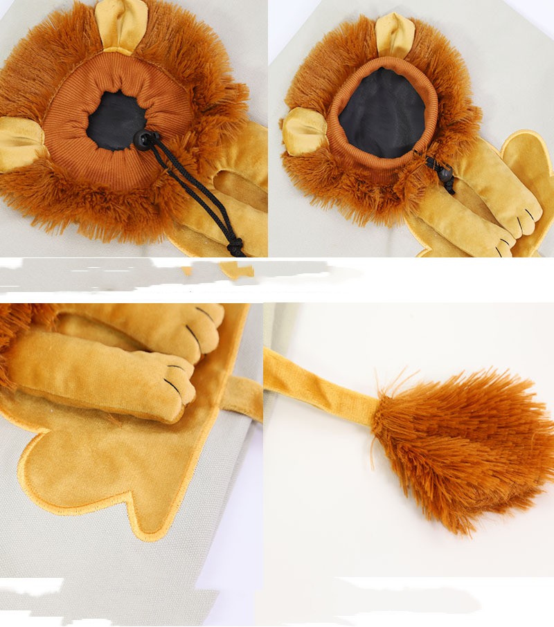 Cute Lion Pet Carrier – Travel Bag for Small Cats & Dogs
